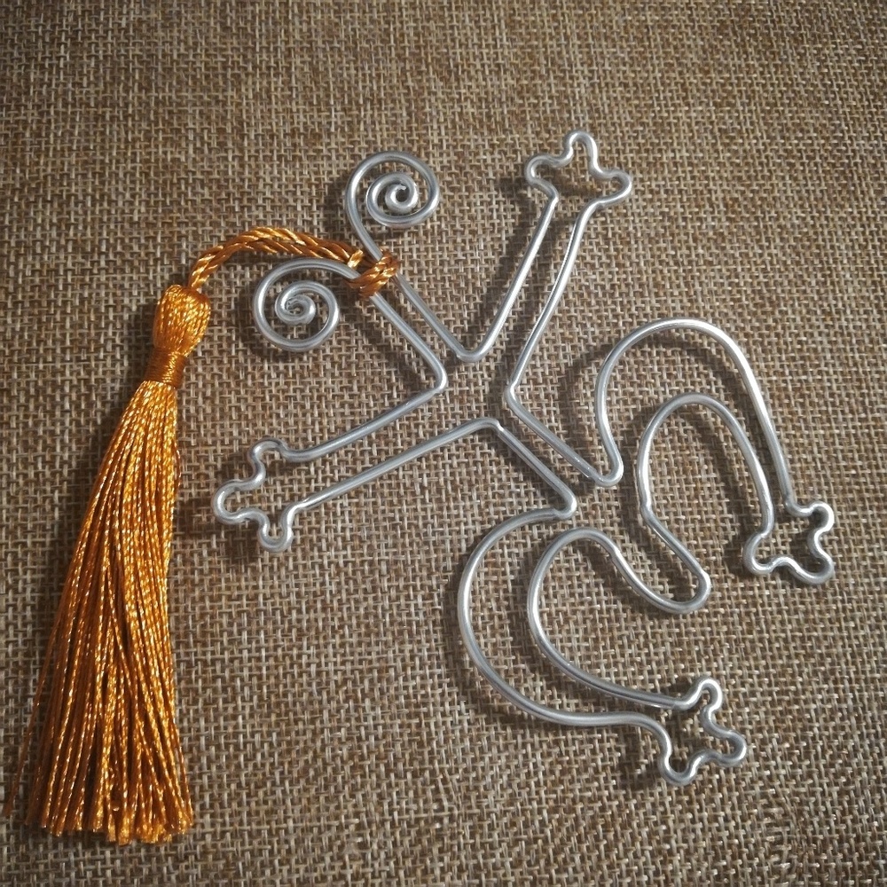 Coqui Frog One-of-a-kind Wire Bookmark